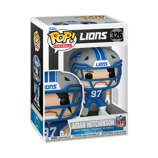FUNKO POP! Vinyl Figur Sports NFL Football Detroit Lions Aidan Hutchinson 326